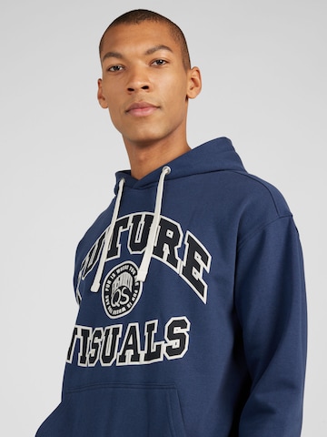 Sweat-shirt QS en bleu