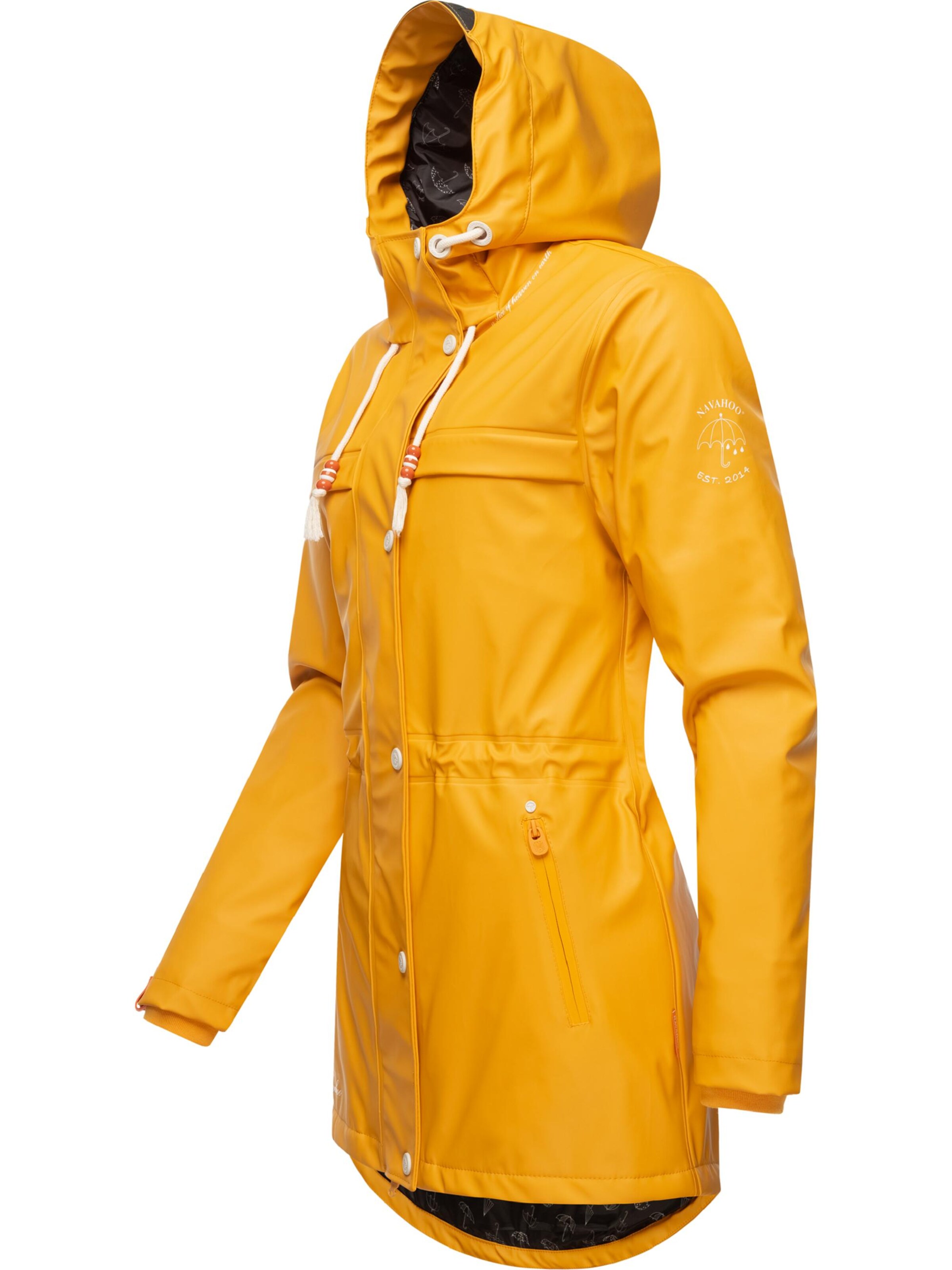 geltona NAVAHOO Demisezoninis paltas 'Rainy Forest'