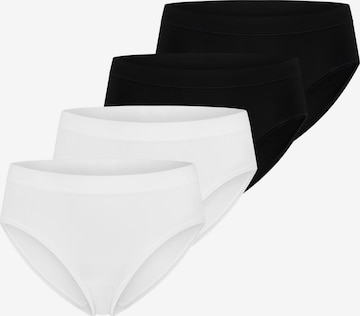 SCHIESSER Slip 'Unique Micro' in Schwarz: Vorderseite