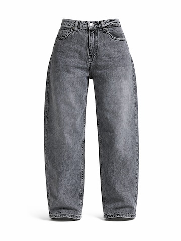 IT'S BASIC Barrel Jeans 'BARREL LOOSE MID RISE JEANS' in Grey: front