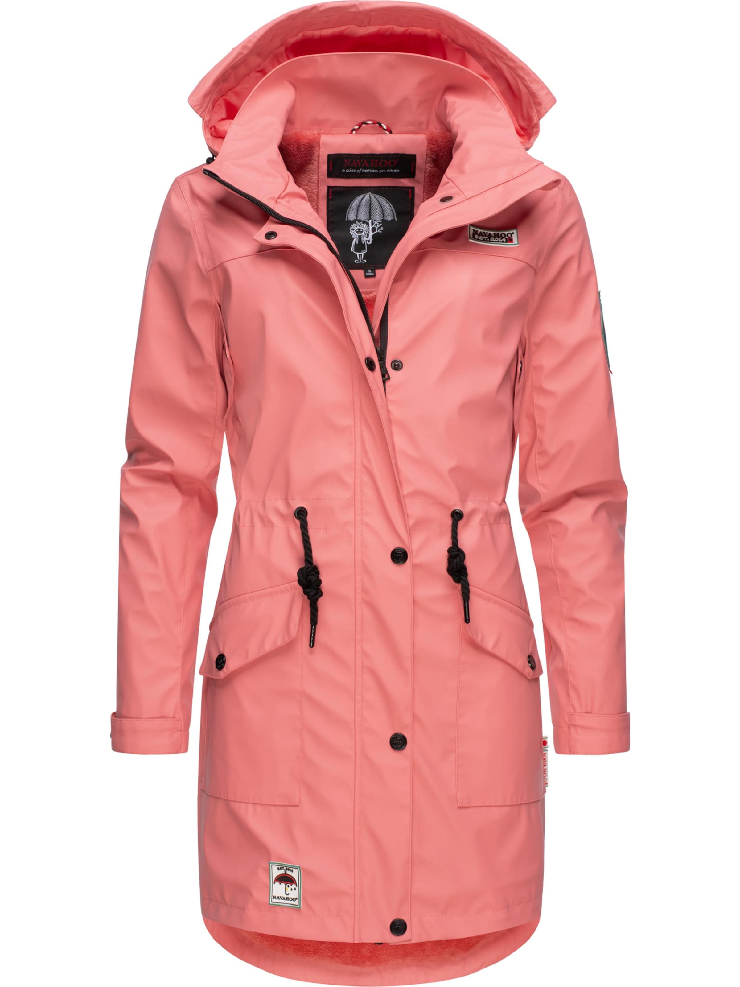 rozā NAVAHOO Starpsezonu mētelis 'Deike': no priekšpuses