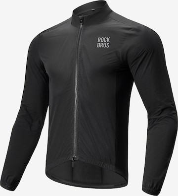 ROCKBROS Outdoorjacke 'Fahrradjacke für Herren' in Schwarz: Vorderseite