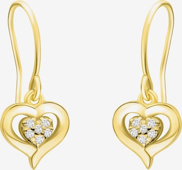 Sofia Milani Ohrringe 'Heart' in Gold: Vorderseite