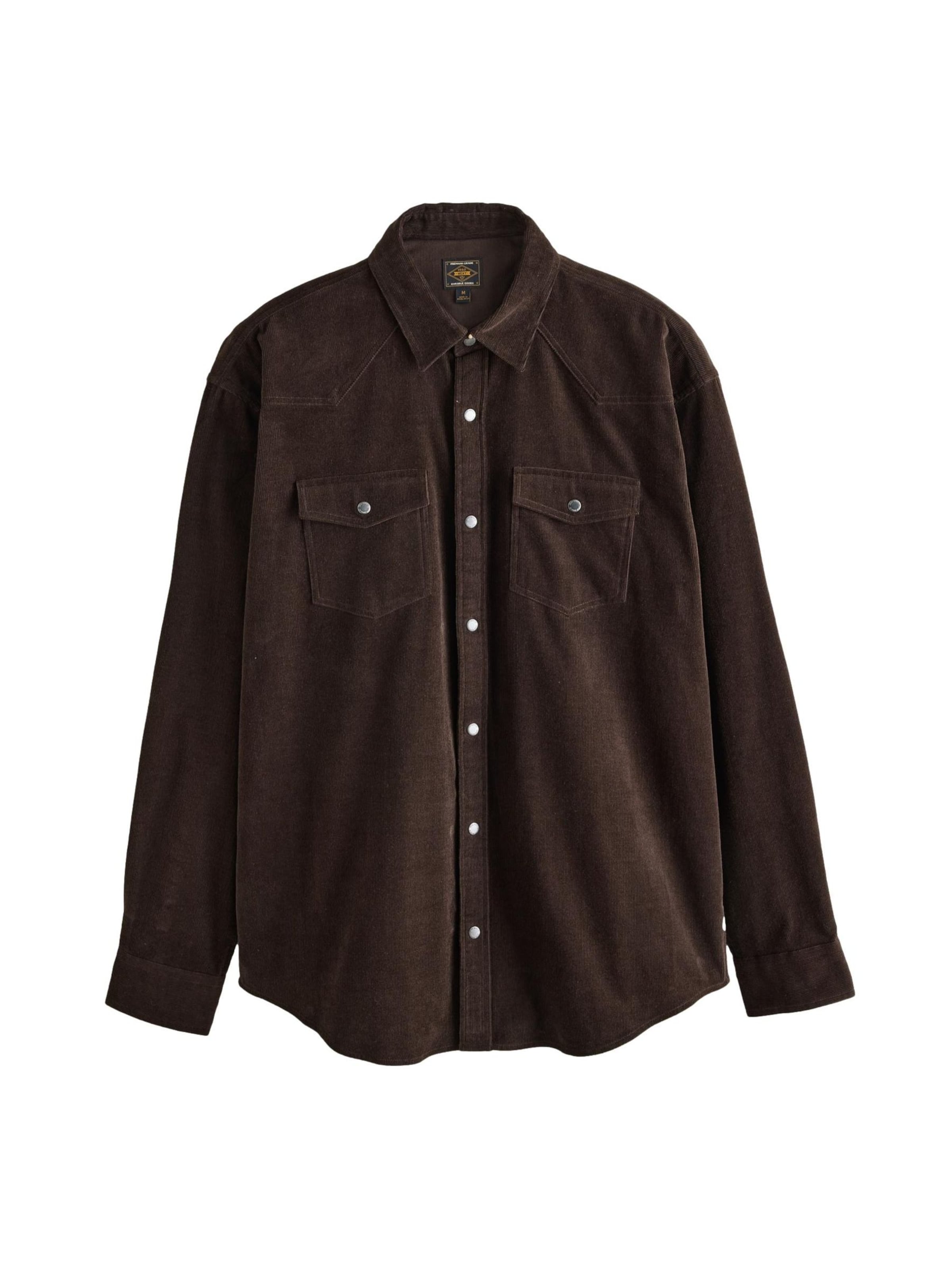 Coupe regular Chemise Next en marron : devant