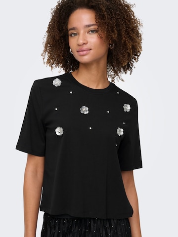 ONLY Tričko 'ONLSILVIA' – černá