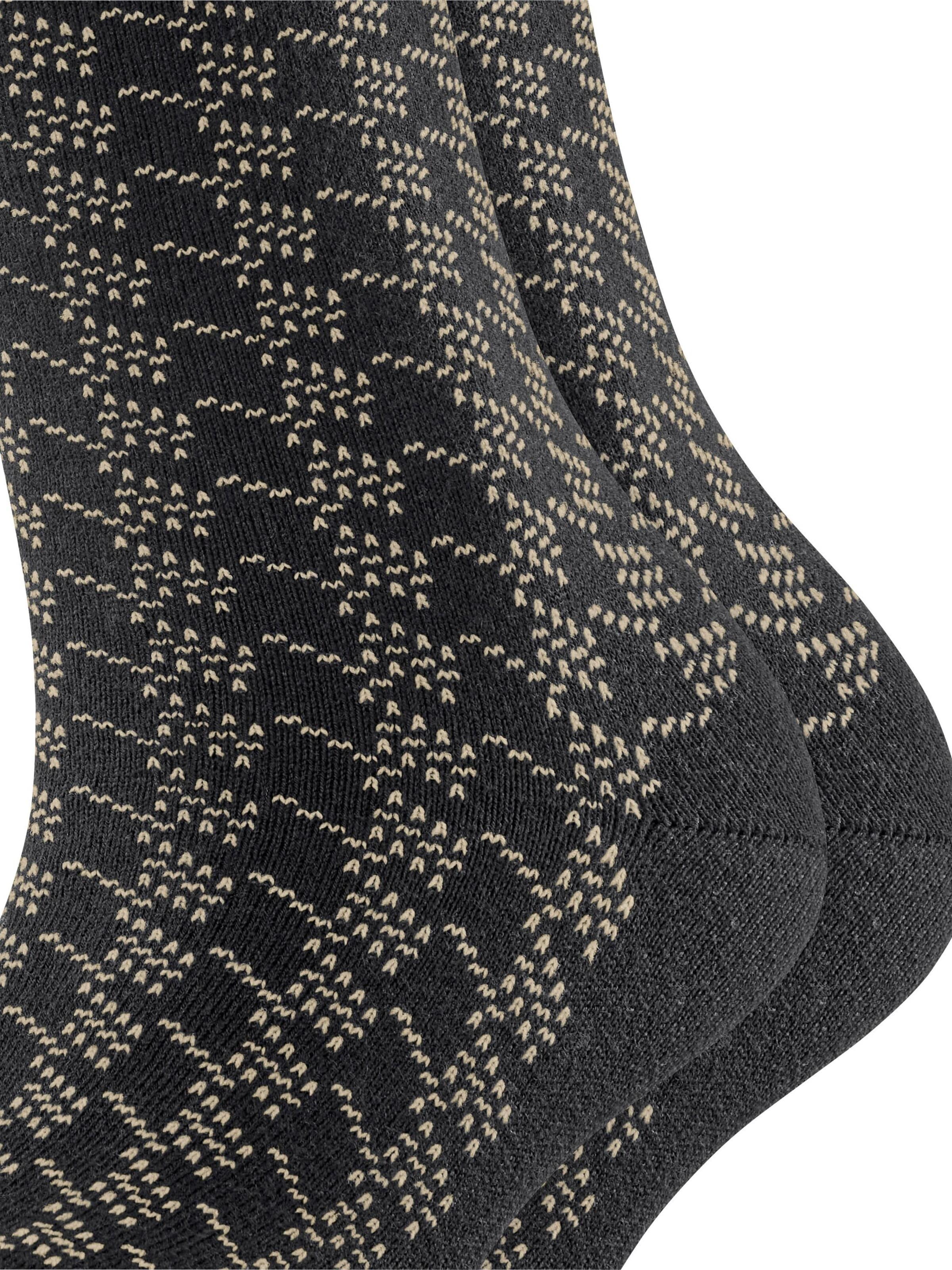 ESPRIT Socken 'Pepita Pattern 2-Pack'‌‌‌‌‌‌‌ in Schwarz: Vorderseite