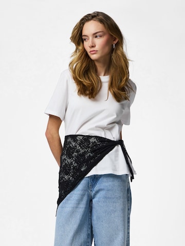 Serviette de plage 'PCGamilla' PIECES en noir : devant