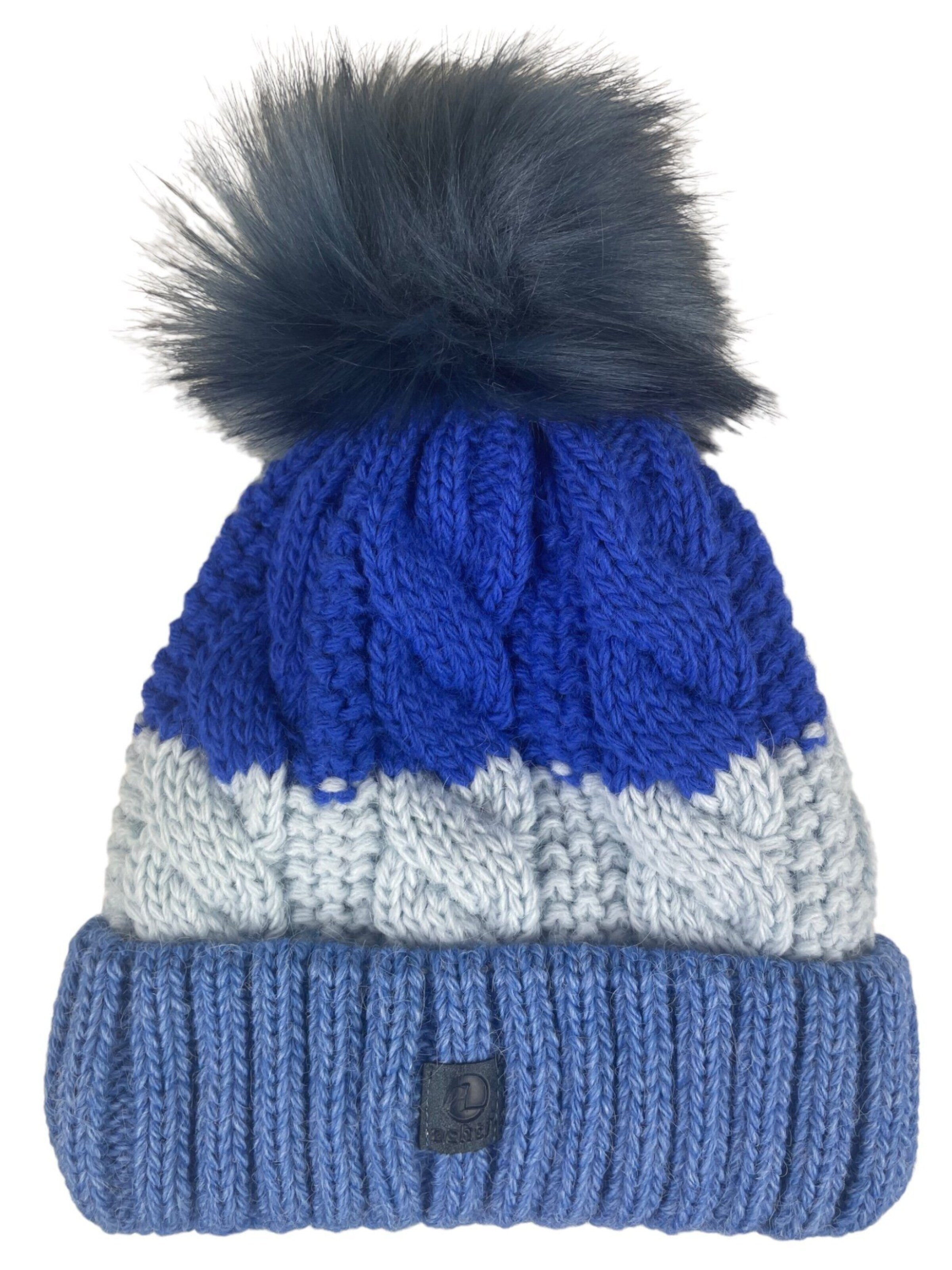 Bonnet 'Bommelmütze' Kumixi en bleu : devant