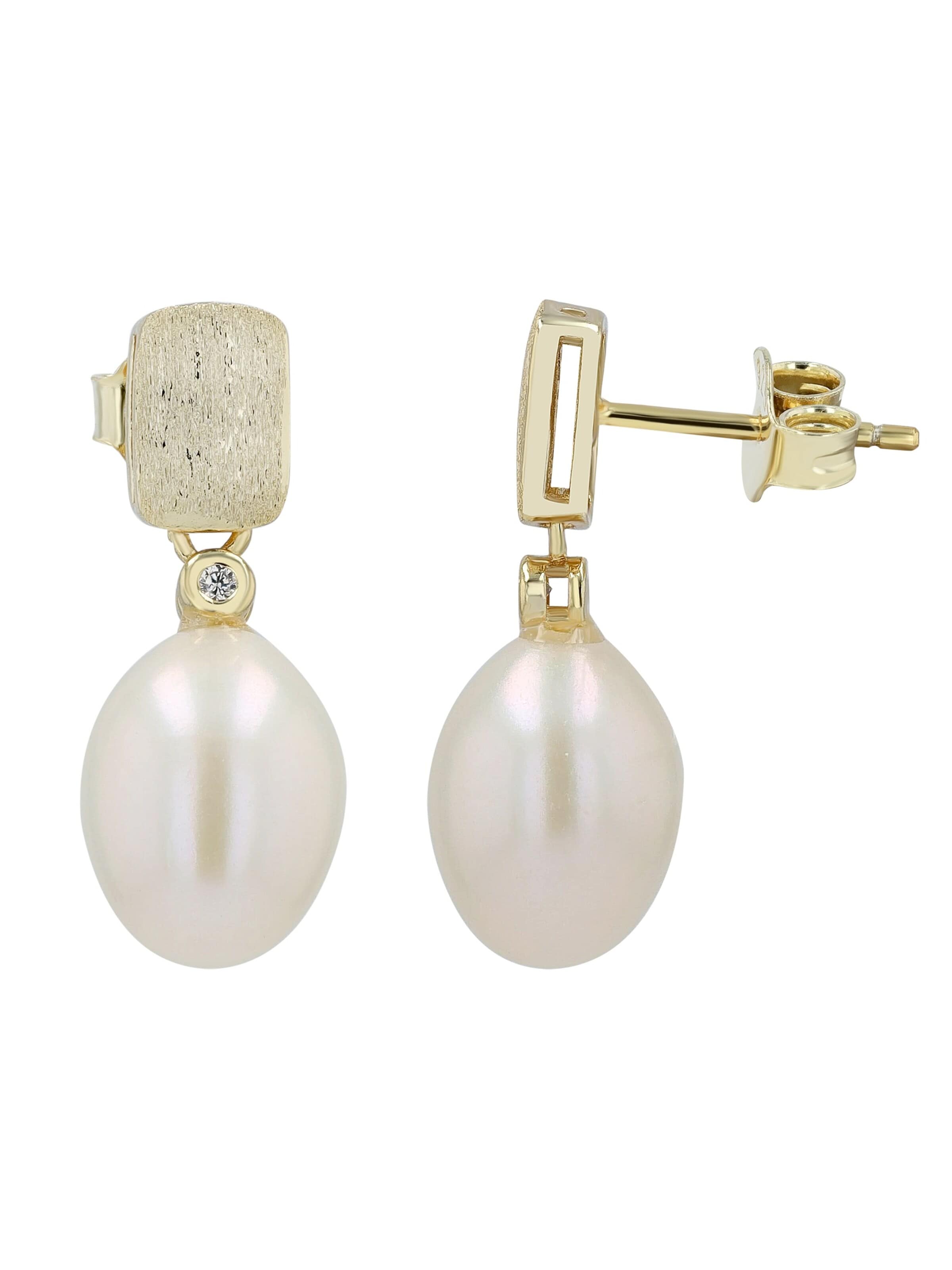 Akzent Earrings '"Mella" aus 925 Sterlingsilber, rhodiniert, langlebig' in Gold