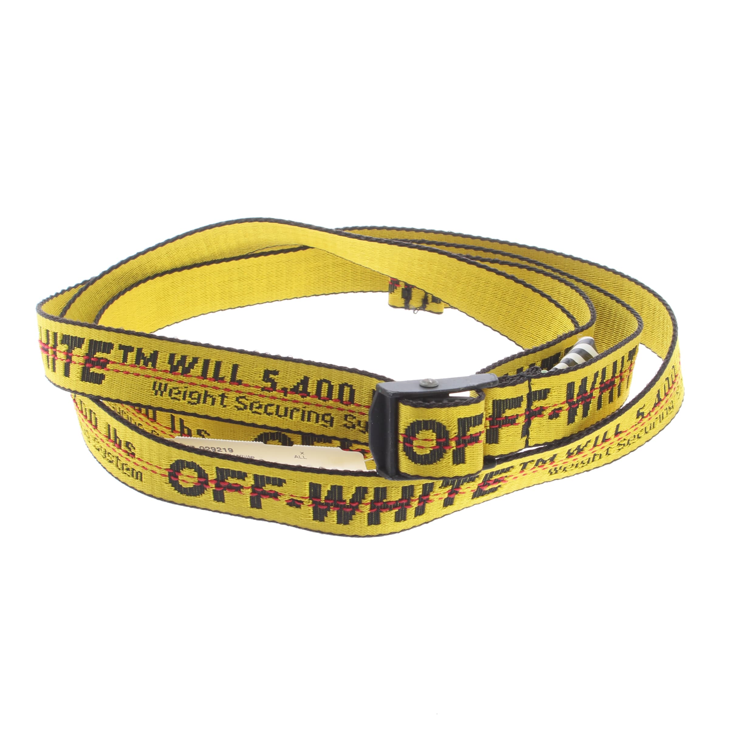 Off-White Gürtel 4XL in Gelb: Vorderseite