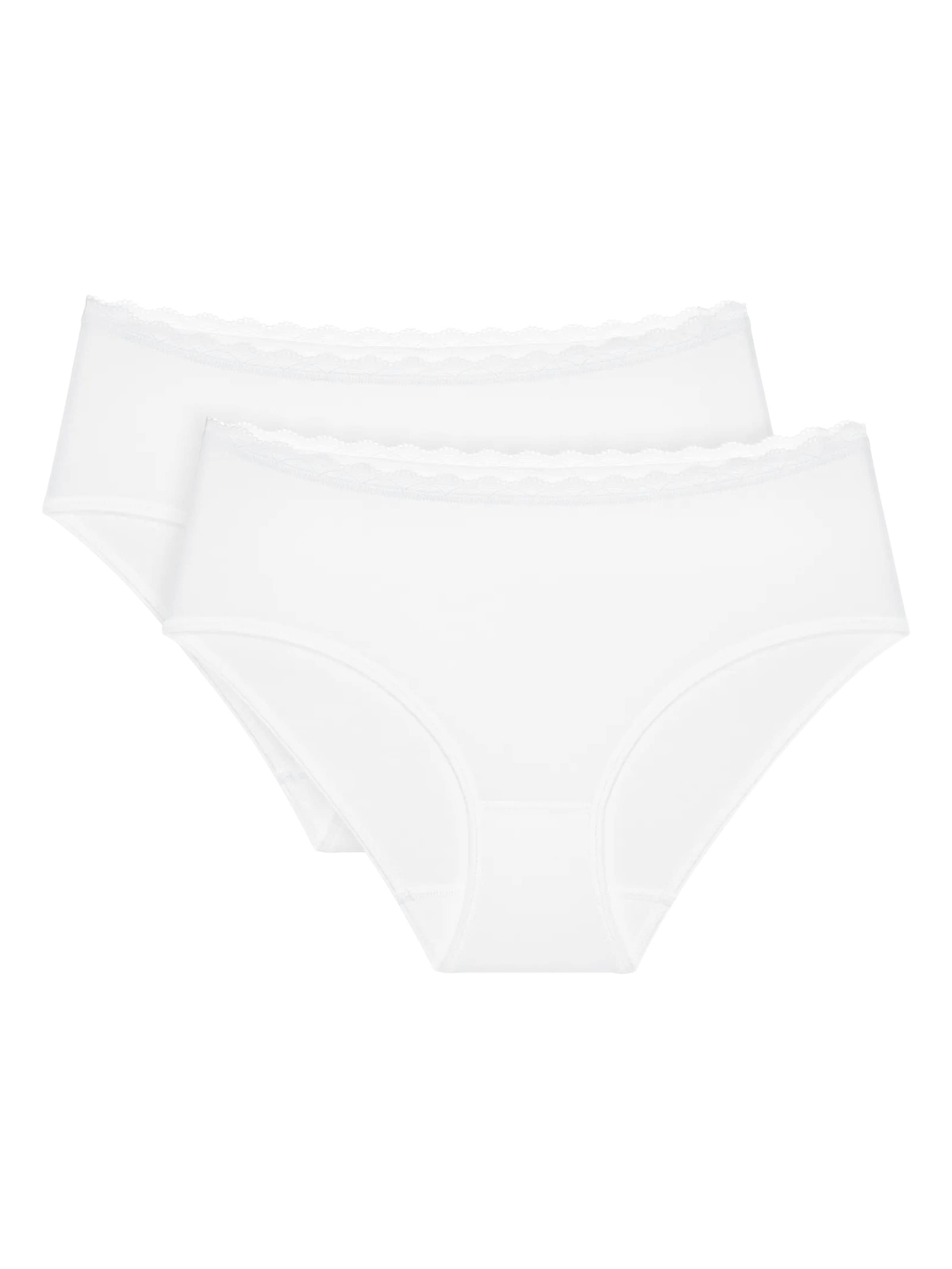 Slip 'Feel of Cotton' di TRIUMPH in bianco: frontale