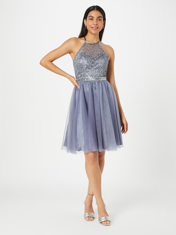 LUXUAR Cocktail Dress in Grey: front