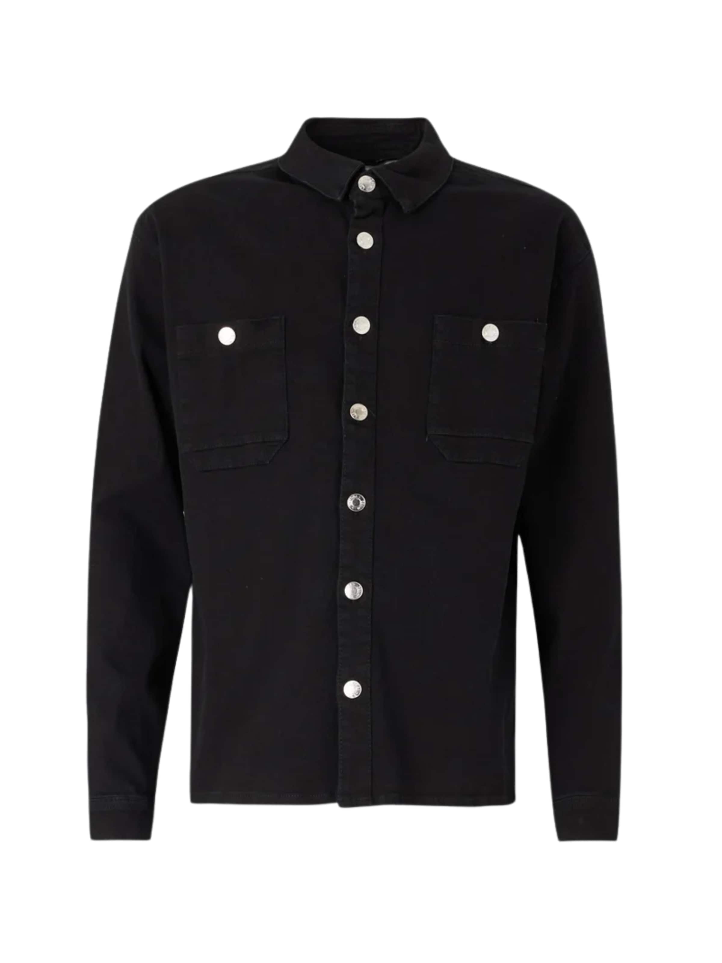 Denim Project Regular Fit Skjorte ' DPLoose ' i sort: forside