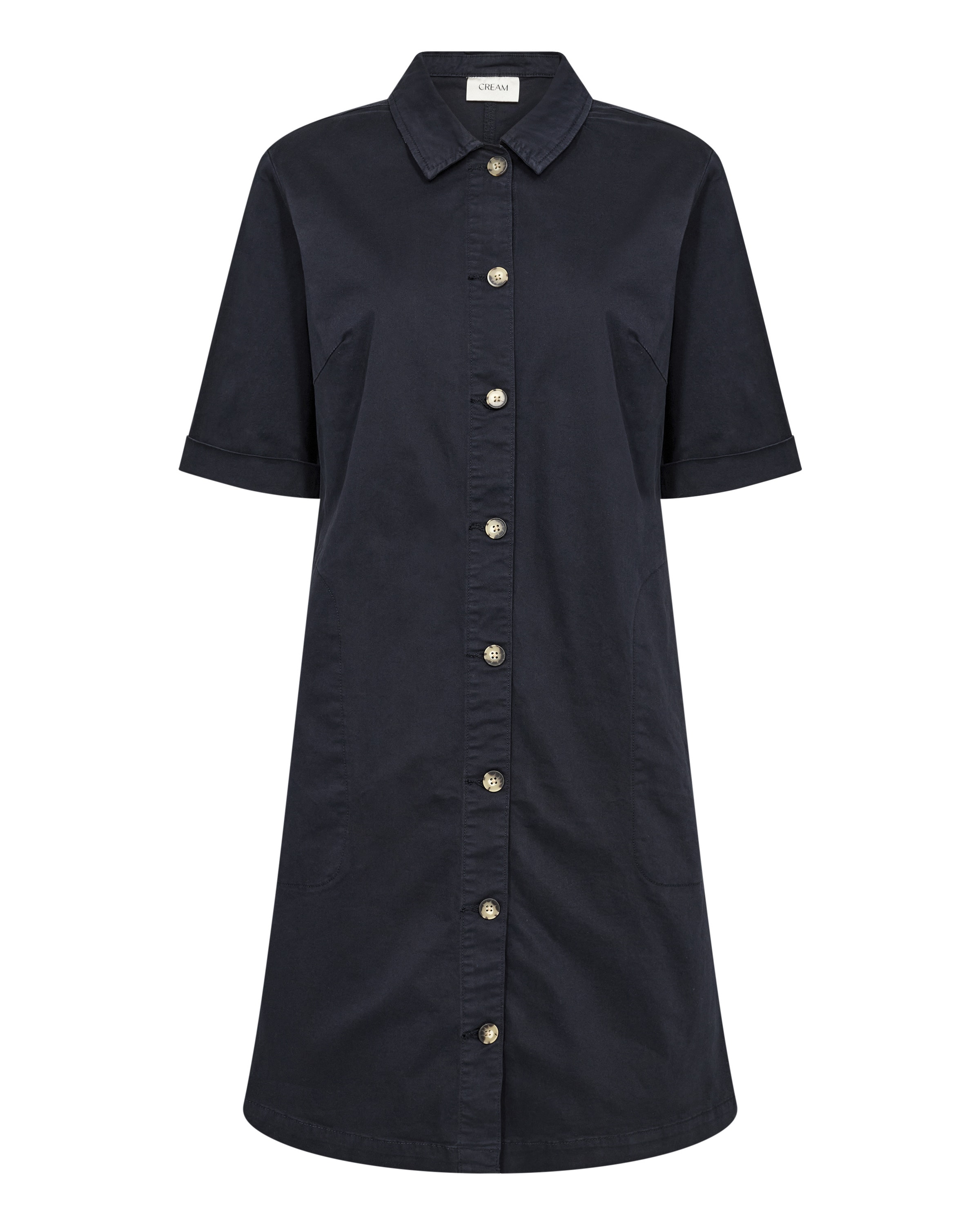 Cream Blusekjole 'Berta ' i blå: forside