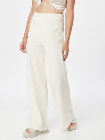 Loosefit Pantalon 'Maira' millane en blanc : devant