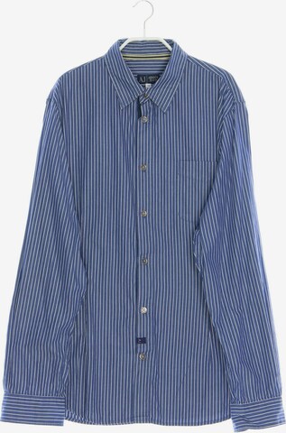 Armani Jeans Button Up Shirt in XL in Blue: front