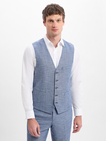 Finshley & Harding Vest ' Max ' in Blue: front