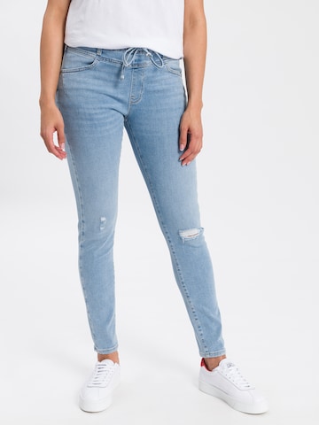 Cross Jeans Slimfit Jeans ' Janelle ' in Blau: predná strana