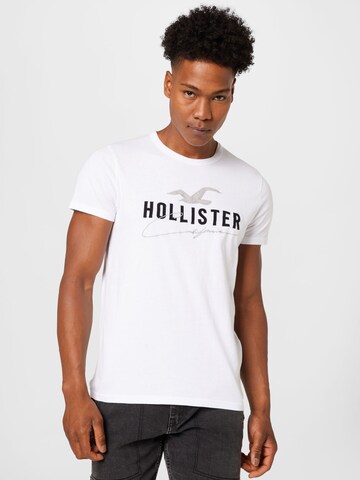 T-Shirt HOLLISTER en blanc : devant