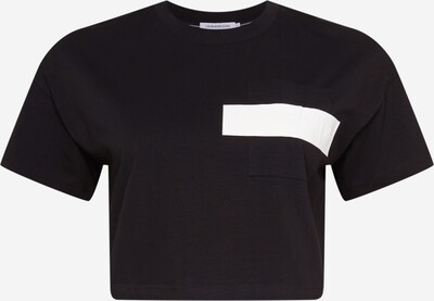 Tricou 'HERO' Calvin Klein Jeans Curve pe negru / alb, Vizualizare produs