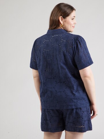 Vero Moda Curve Bluse 'VMCHAY' in Blau