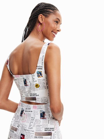 Robe 'Breaking News' Desigual en blanc