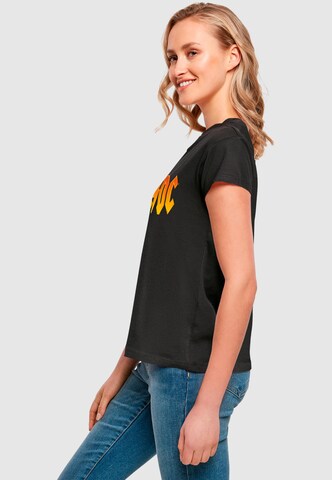 Merchcode T-Shirt 'ACDC - Fire' in Schwarz