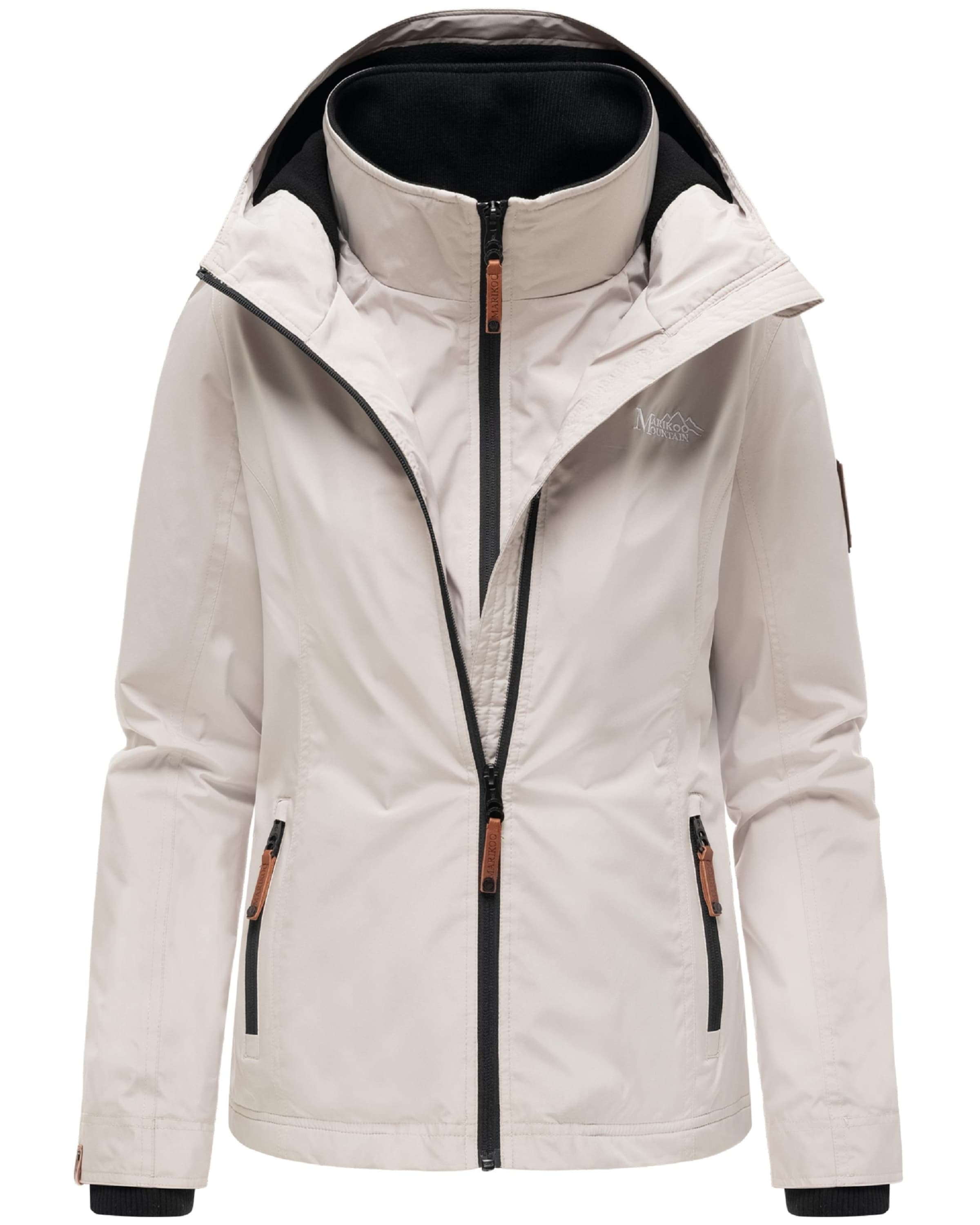 Giacca funzionale 'Erdbeere' di MARIKOO in beige: frontale