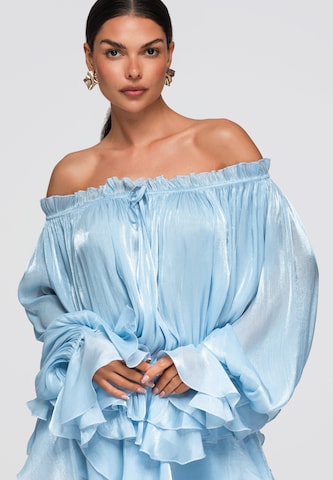 Ombre Blouse in Blauw