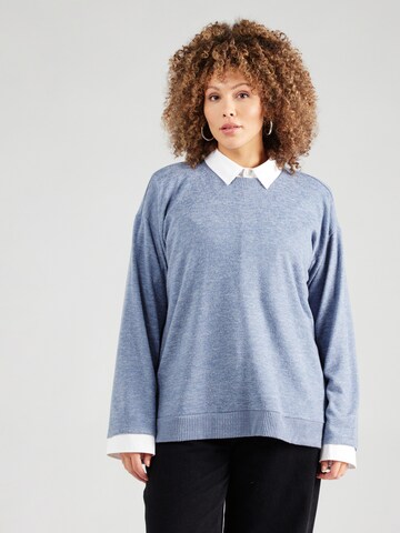 Z-One Pullover 'Au44rela' in Blau: Vorderseite