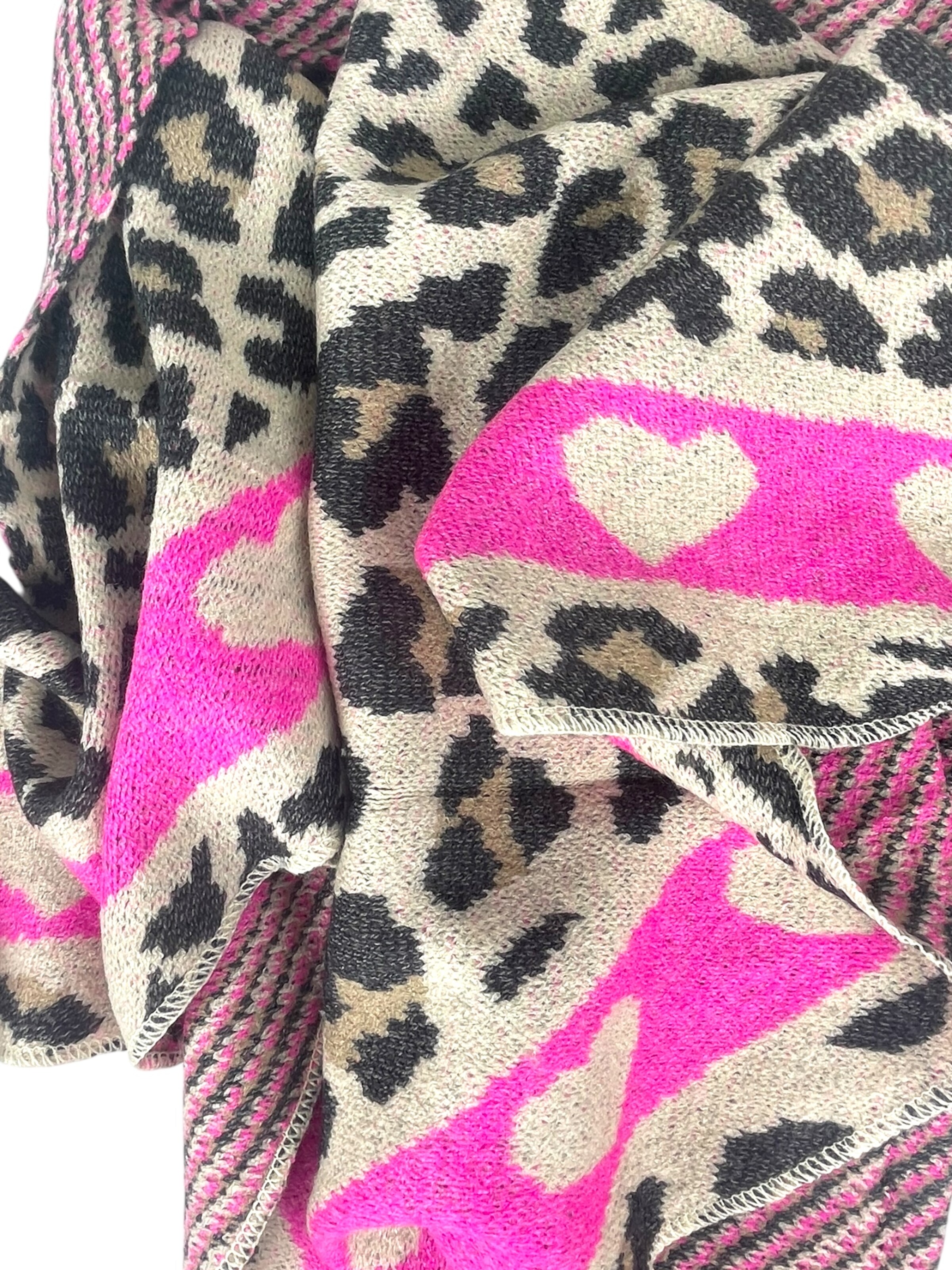 Kumixi Oversizeschal 'Leo'‌‌ in Pink