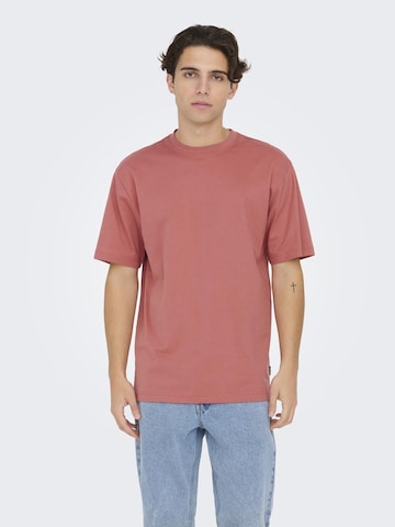 Only & Sons Shirt 'Fred' in Rood