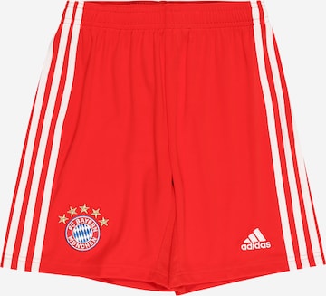 ADIDAS PERFORMANCE Regular Workout Pants 'Fc Bayern 22/23 Home' in Red: front