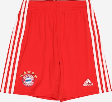 ADIDAS PERFORMANCE Szabványos Sportnadrágok 'Fc Bayern 22/23 Home' - piros: elől