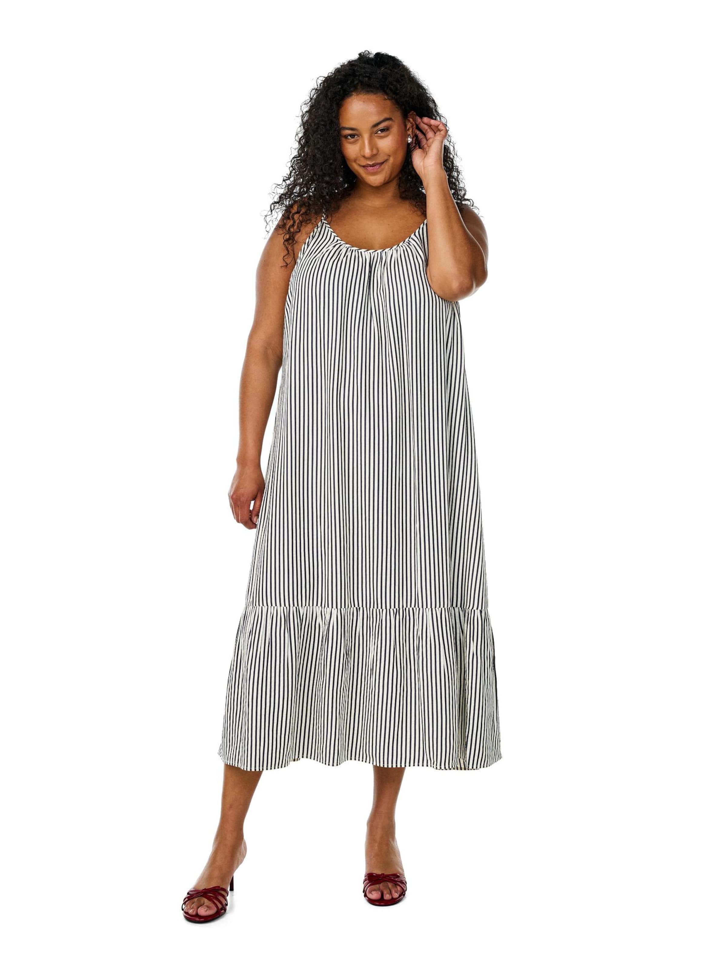 Robe 'Canavas' Zizzi en noir : devant