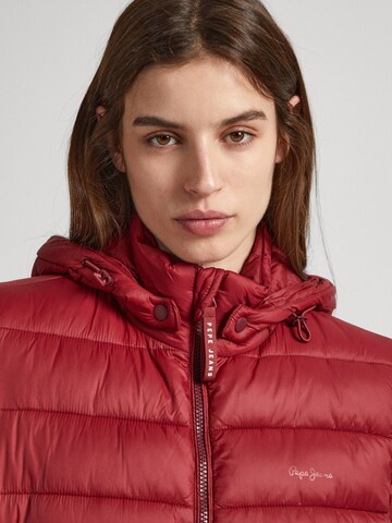 Pepe Jeans Winter Jacket 'MADDIE' in Red