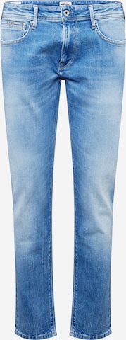 Coupe slim Jean 'Stanley' Pepe Jeans en bleu : devant