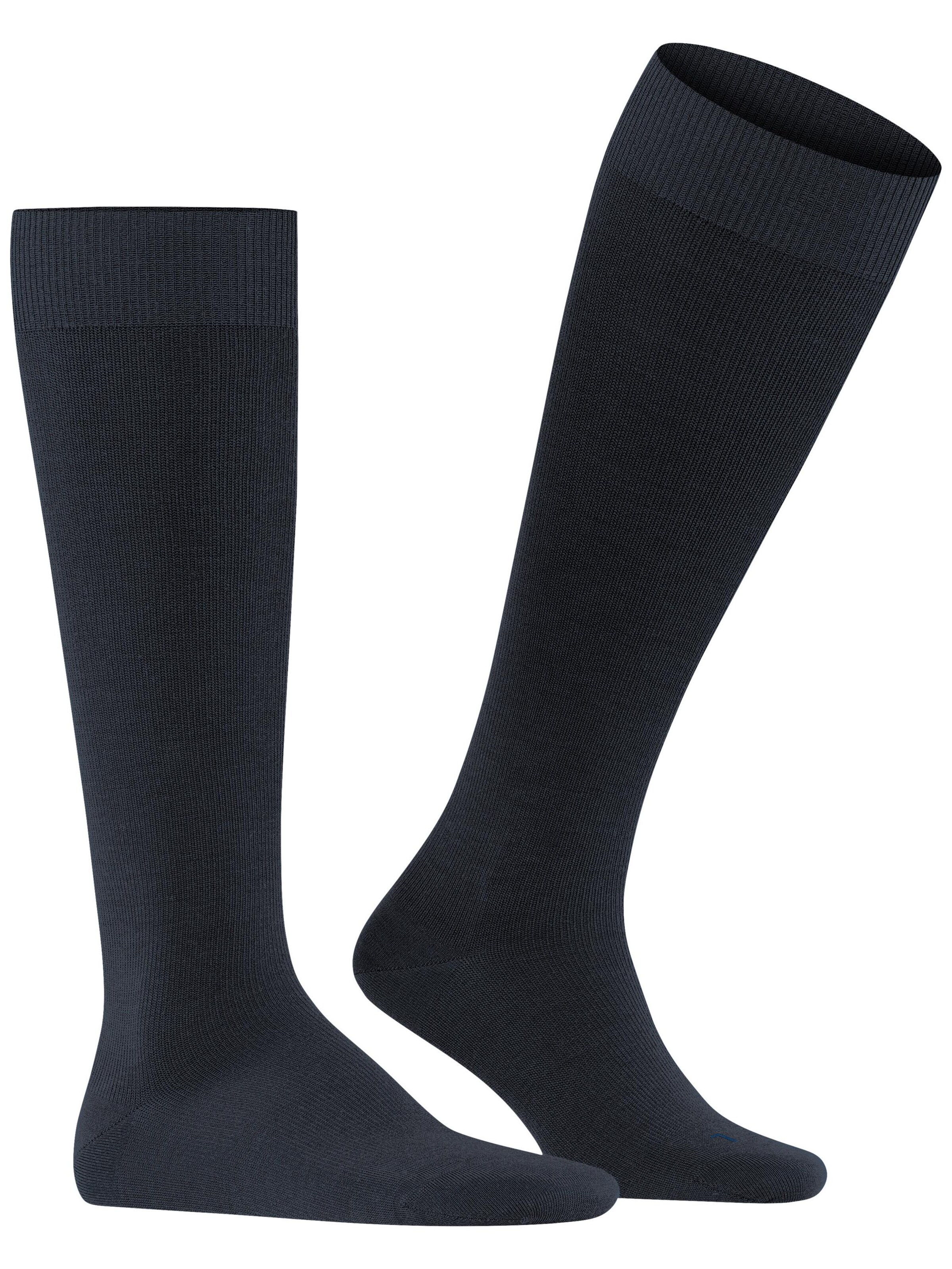 FALKE Knee High Socks 'Energizing Wool' in Blue