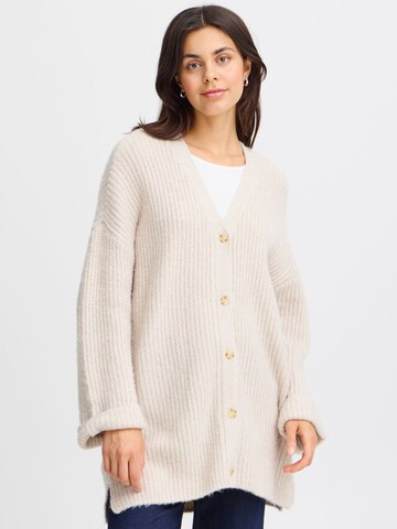 Cardigan 'Beverly car 3' Fransa en beige : devant