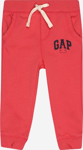 GAP - Tapered Calças em vermelho: frente