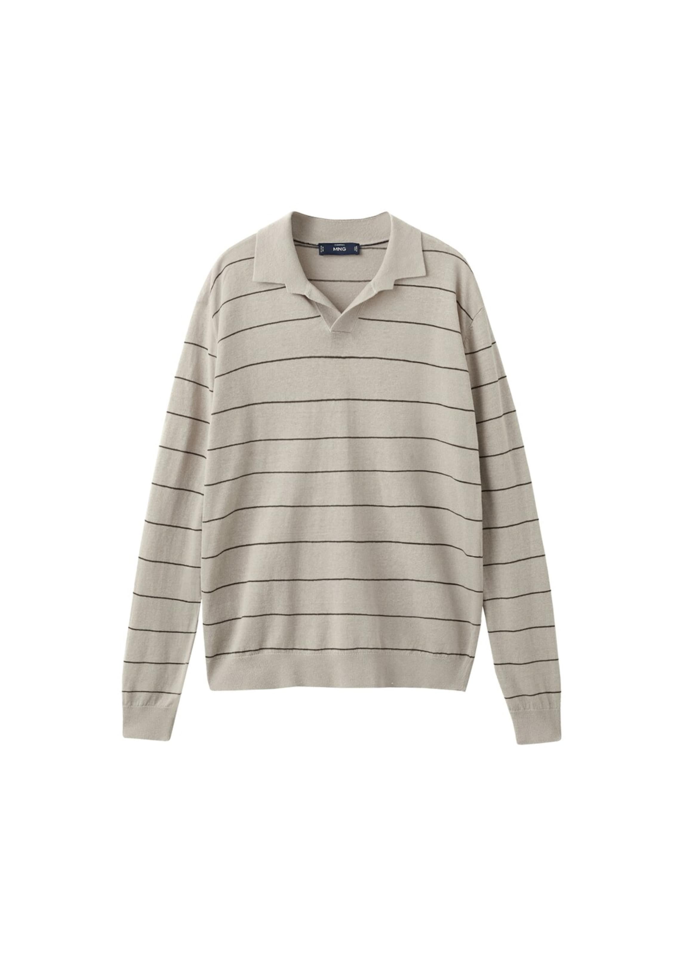 MANGO MAN Sweater 'Castorl' in Beige: front