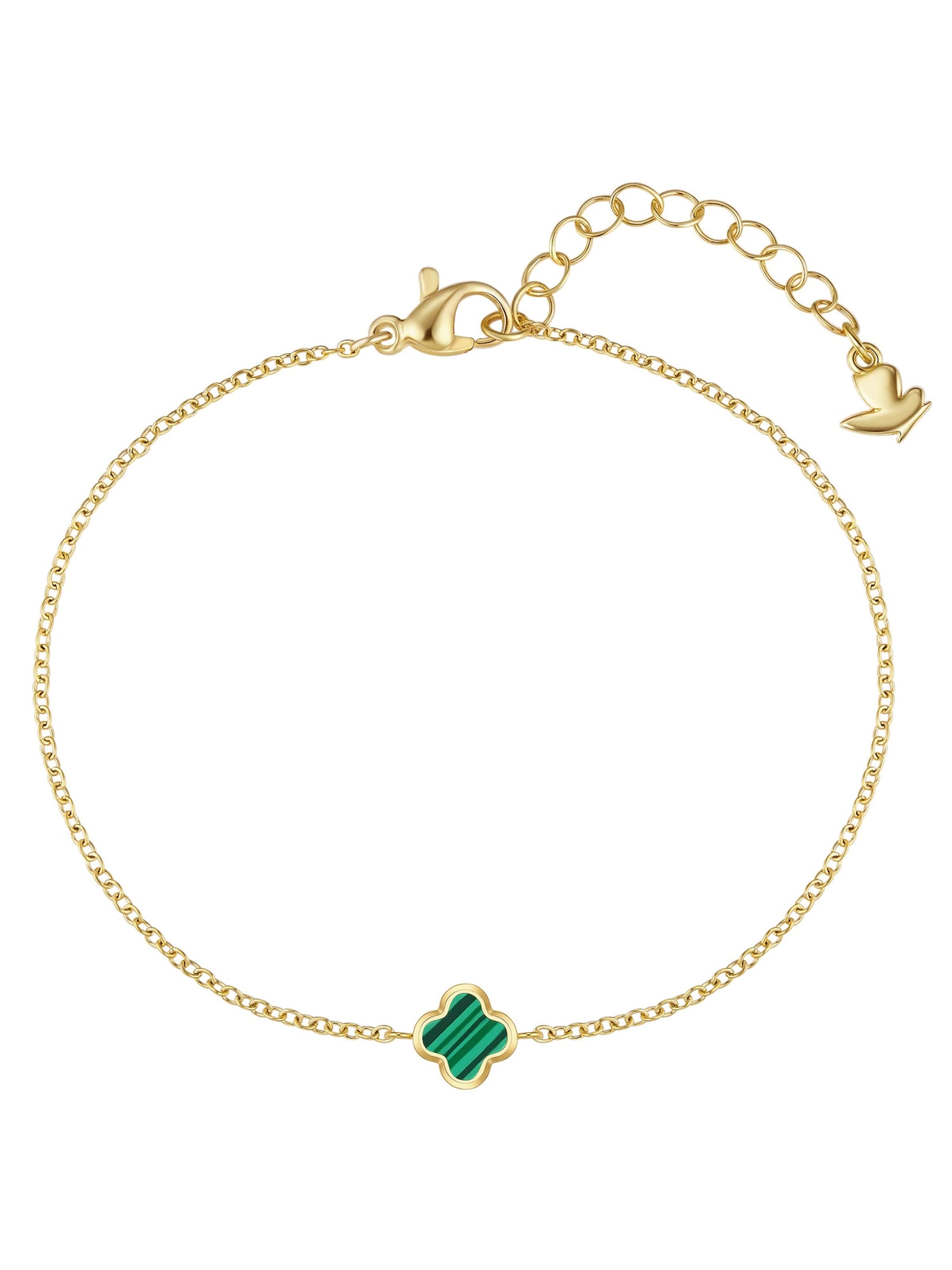 Glanzstücke München Bracelet in Gold / Green, Item view