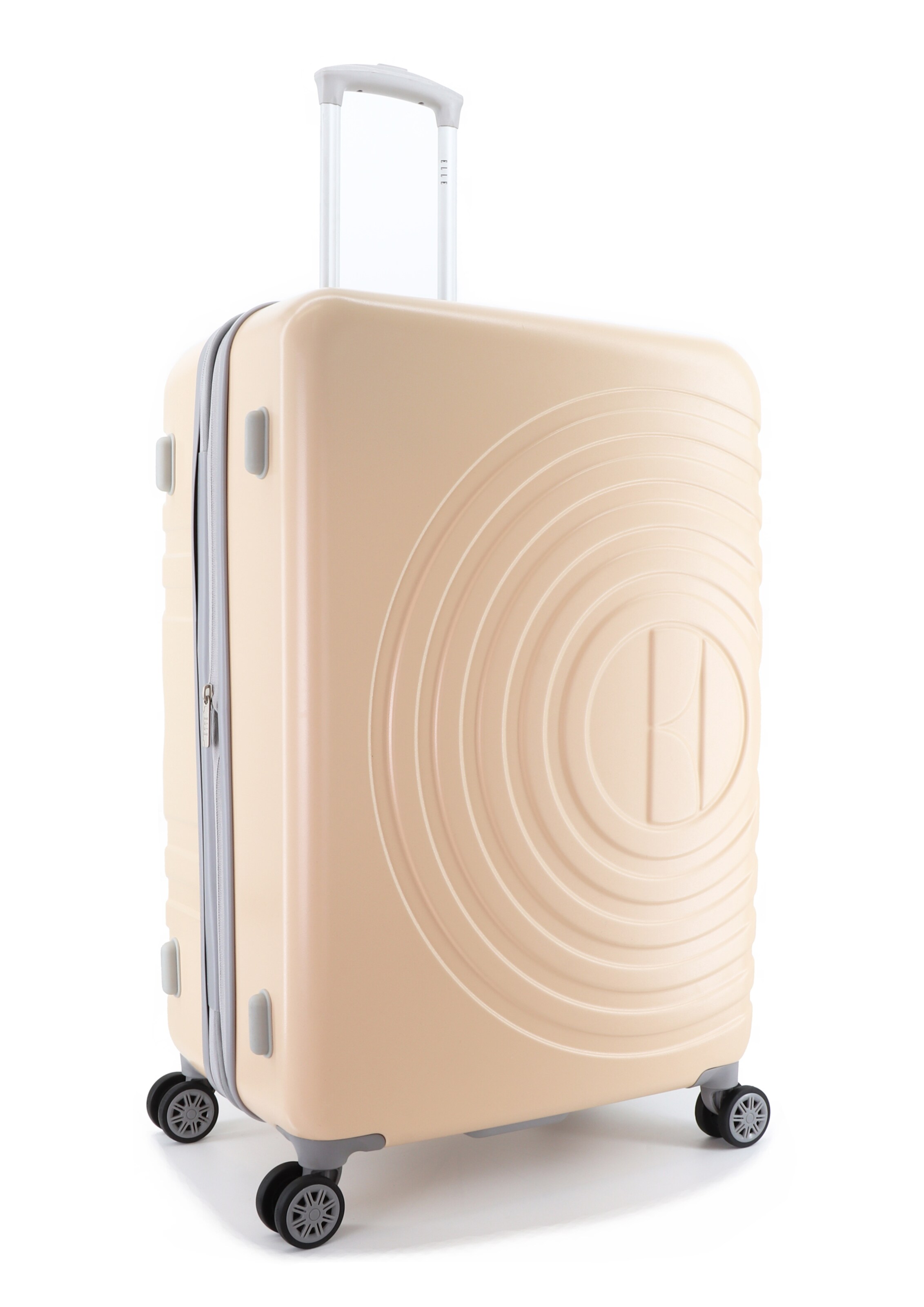 ELLE Suitcase 'Debossed' in Beige