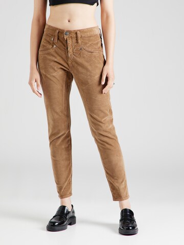 Herrlicher Tapered Hose 'Shyra' in Beige: Vorderseite