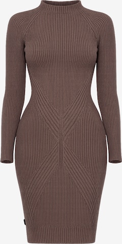 Süel knitwear - Vestido de punto 'Gabi' en gris: frente