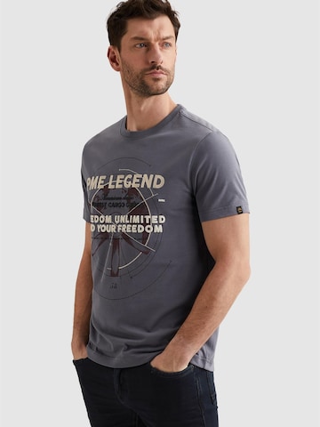 PME Legend T-shirt 'T-shirt in cotton jersey with artwork' i grå: framsida