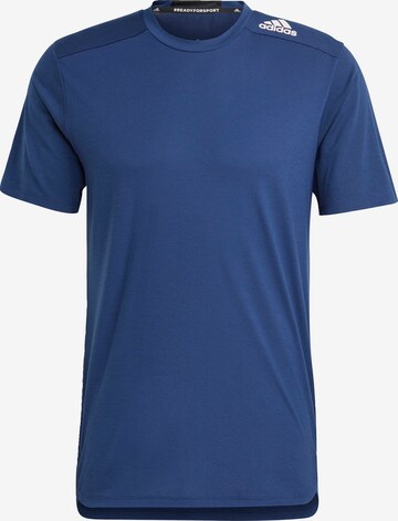 Tricou funcțional 'Designed for Training' de la ADIDAS SPORTSWEAR pe albastru: față