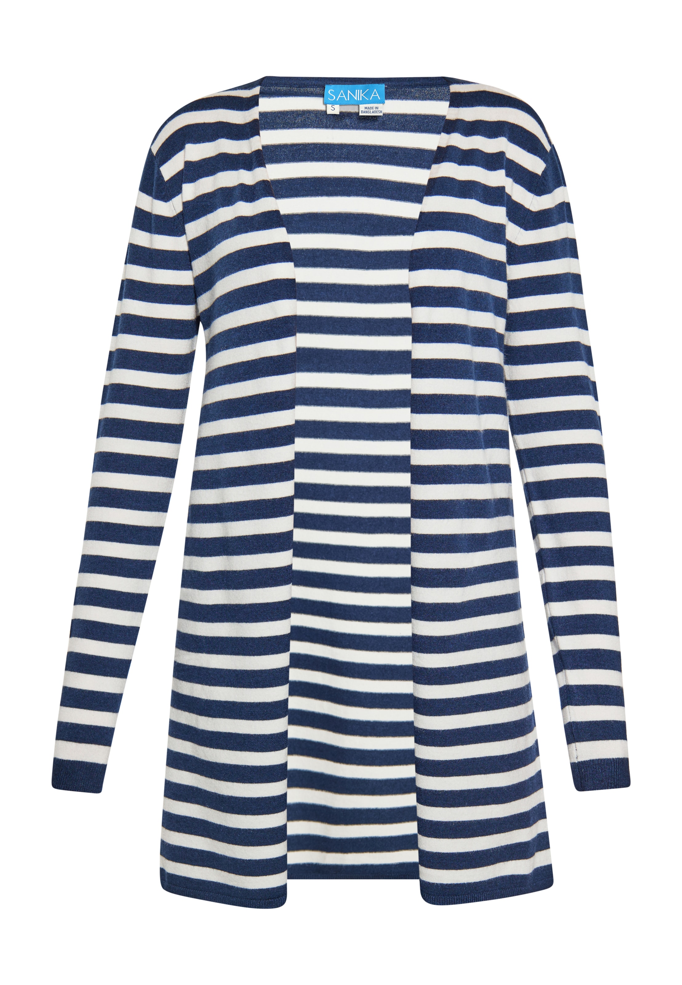 SANIKA - Casaco de malha em azul: frente