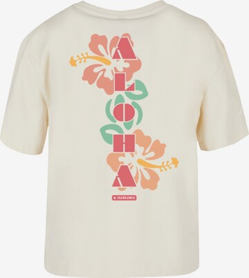 T-shirt 'Aloha' F4NT4STIC en beige : devant