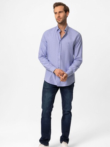 Dandalo Regular Fit Hemd in Blau
